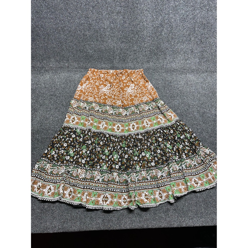 Y2k Tiered Maxi skirt boho hippie fairy Whimsygoth earthy witchy indie cowgirl
